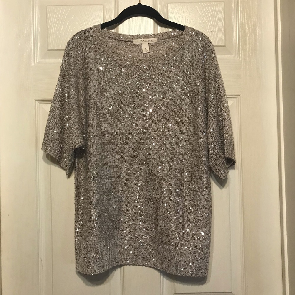 EMALINE Sequined Top  Sz. M